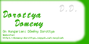 dorottya domeny business card