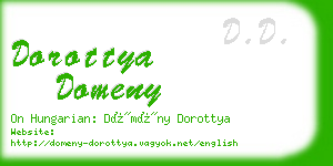 dorottya domeny business card